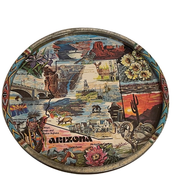 Vintage Tin Trays - Las Vegas, Arizona, Los Angeles - Hollywood - Picture 3 of 4